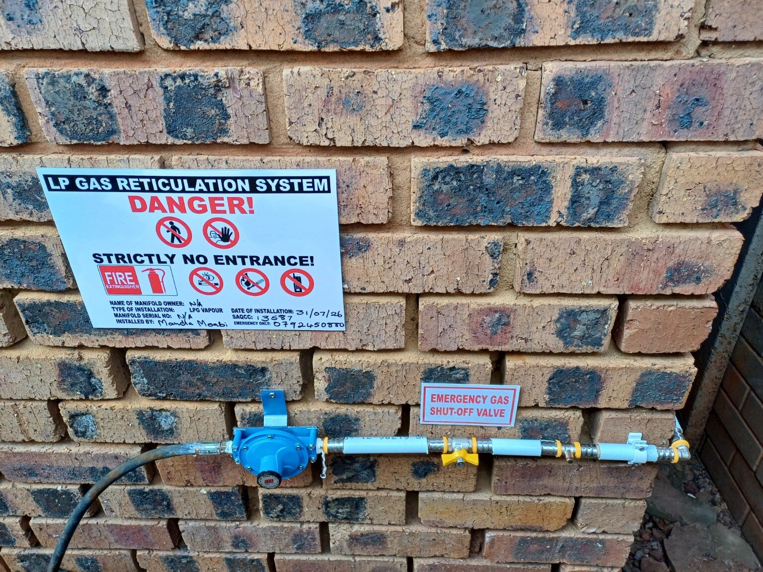 Emergency shut-off assembly by Smart 1 Gas Connect